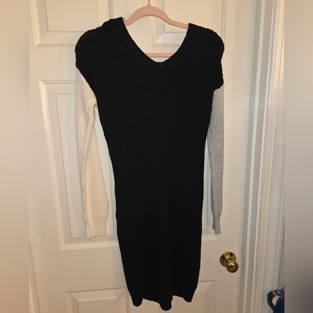 Fashion Nova Monochrome Knit Dress - Picture 3 of 3
